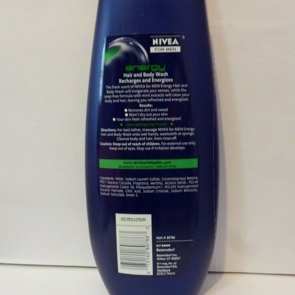 Nivea for Men Energy Hair & Body Wash 4 Bottles - Picture 4 of 10